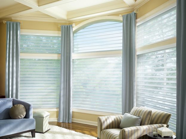 Window Treatments for Arches: Silhouette® window shadings